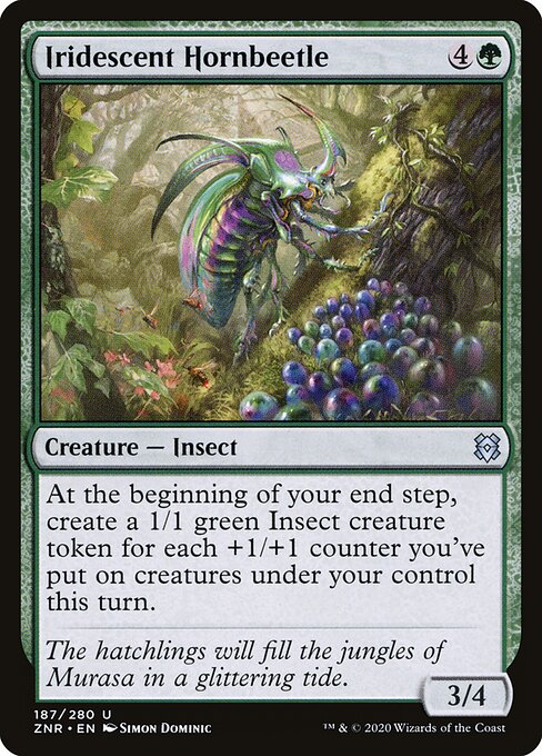 Iridescent Hornbeetle - Zendikar Rising Magic card