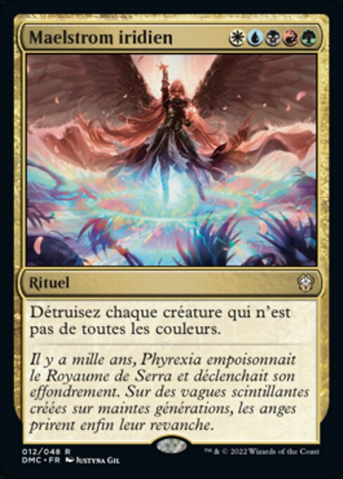 Maelstrom iridien (Iridian Maelstrom) - Dominaria United Commander (#12) - Illustrated by Justyna Dura - Magic: The Gathering Card