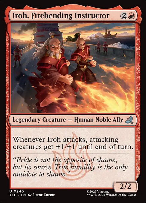 Iroh, Firebending Instructor - Avatar: The Last Airbender Eternal Magic card