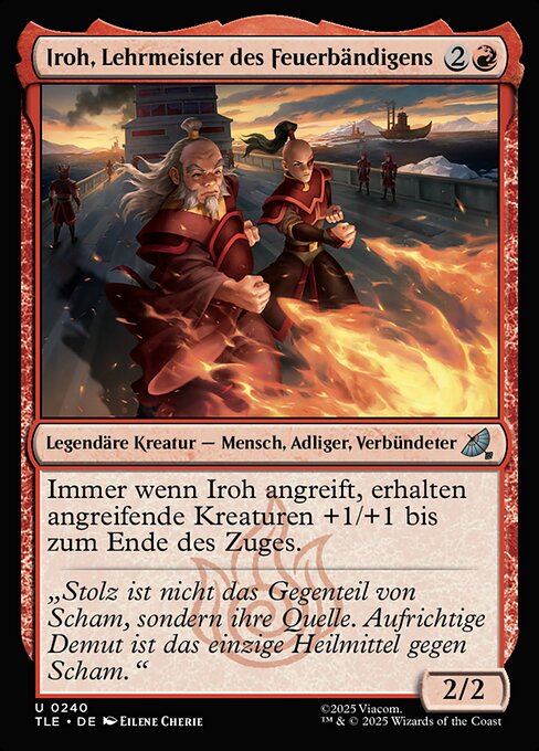 Iroh, Firebending Instructor