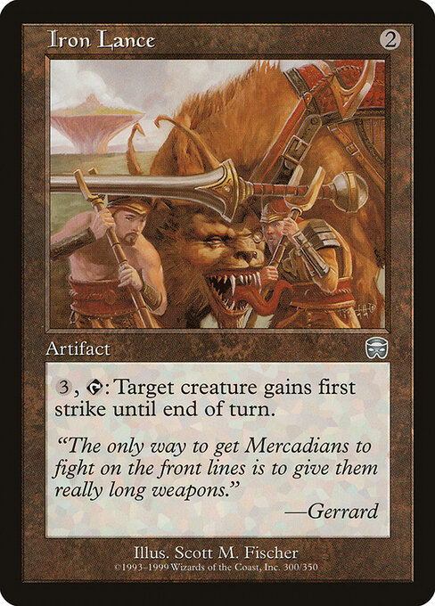 Iron Lance - Mercadian Masques Magic card