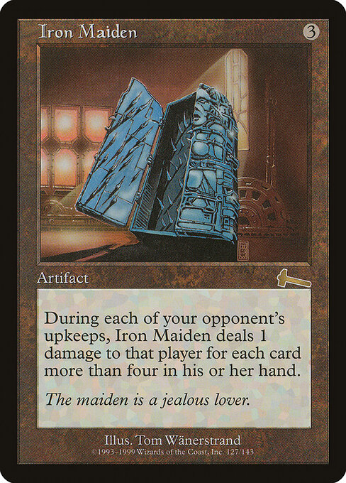 Iron Maiden - Urza's Legacy Magic card