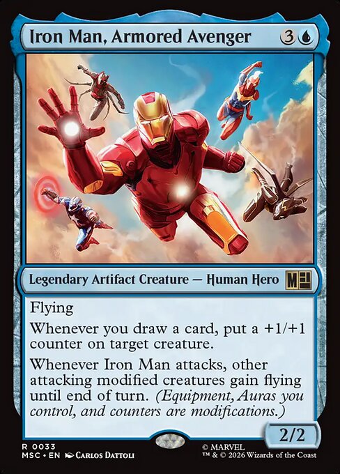 Iron Man, Armored Avenger - Marvel Super Heroes Commander Magic card