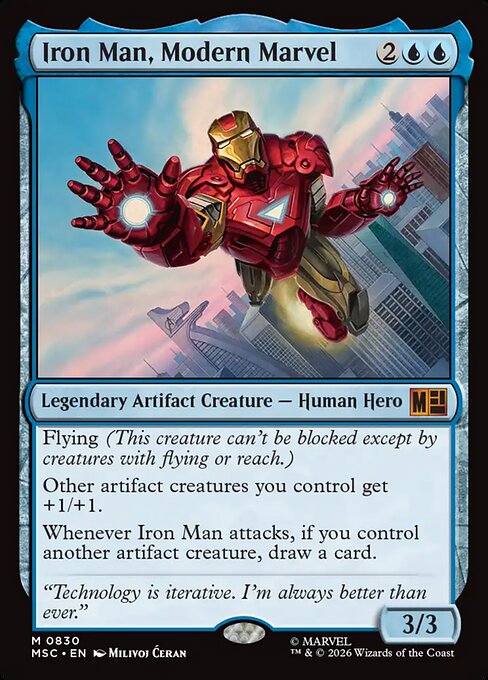 Iron Man, Modern Marvel - Marvel Super Heroes Commander Magic card