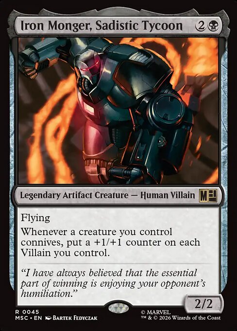 Iron Monger, Sadistic Tycoon - Marvel Super Heroes Commander Magic card