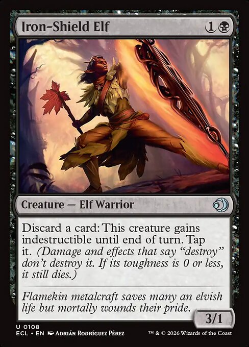 Iron-Shield Elf - Lorwyn Eclipsed Magic card