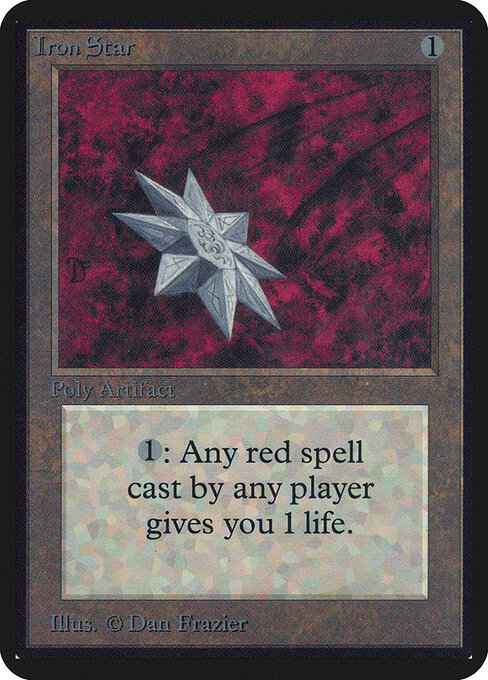 Estrela de Ferro (Iron Star) - Fourth Edition Foreign Black Border (#326) - Illustrated by Dan Frazier - Magic: The Gathering Card