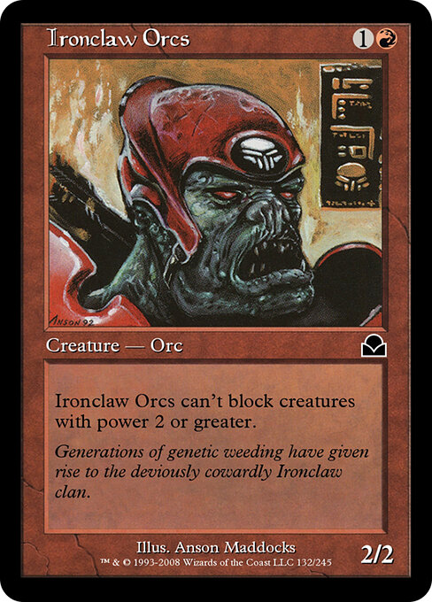 Ironclaw Orcs - Masters Edition II Magic card