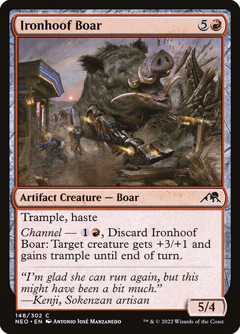 Ironhoof Boar - Kamigawa: Neon Dynasty Magic card