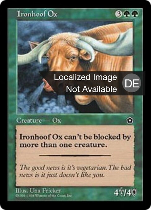 Ironhoof Ox - Masters Edition IV (#158) - Illustrated by Una Fricker - Magic: The Gathering Card