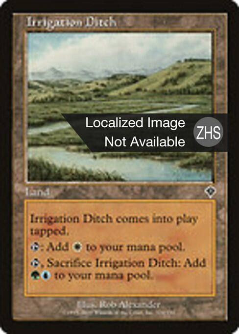 Irrigation Ditch - Invasion (#324) - Illustrated by Rob Alexander - Magic: The Gathering Card
