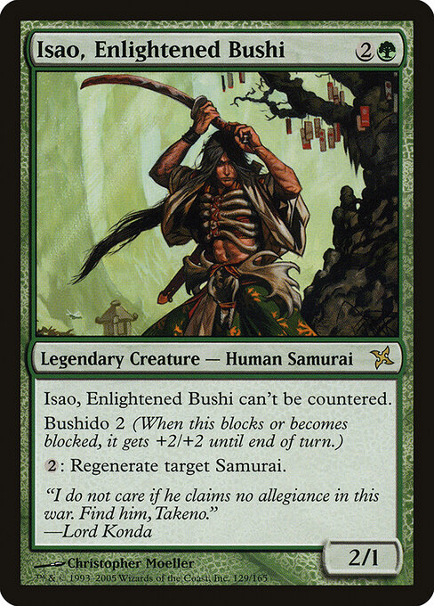 Isao, Enlightened Bushi - Betrayers of Kamigawa Magic card