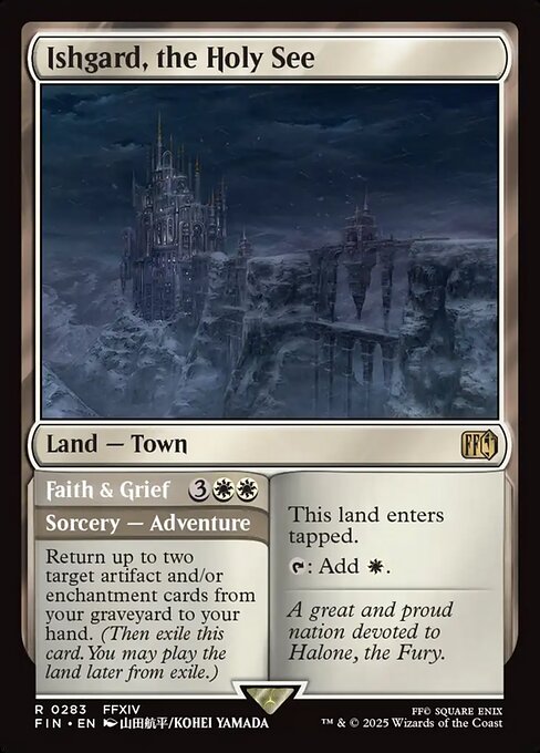 Ishgard, the Holy See // Faith & Grief - Final Fantasy (#283) - Illustrated by KOHEI YAMADA - Magic: The Gathering Card