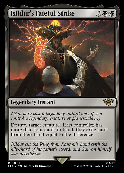 Isildur's Fateful Strike - The Lord of the Rings: Tales of Middle-earth Magic card