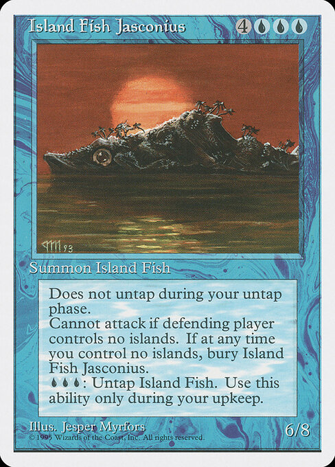 Island Fish Jasconius - Fourth Edition Magic card