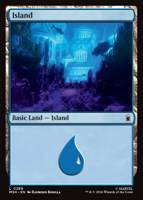 Island - Marvel Super Heroes Magic card