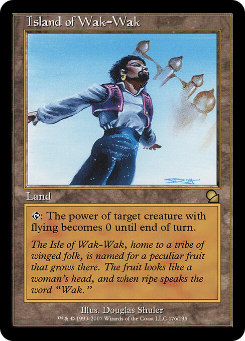 Island of Wak-Wak - Masters Edition (#176) - Illustrated by Douglas Shuler - Magic: The Gathering Card