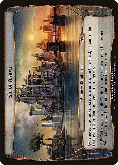 Isola di Vesuva (Isle of Vesuva) - March of the Machine Commander (#147) - Illustrated by Zoltan Boros & Gabor Szikszai - Magic: The Gathering Card