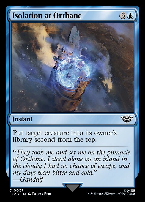 Isolation at Orthanc - The Lord of the Rings: Tales of Middle-earth Magic card