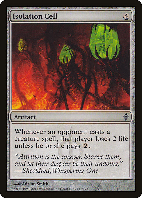 Isolation Cell - New Phyrexia Magic card