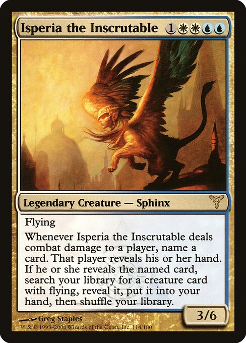 Isperia the Inscrutable - Dissension Magic card