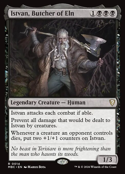 Istvan, Butcher of Eln - Mystery Booster Commander Edition (#14) - Illustrated by Marius Bota - Magic: The Gathering Card