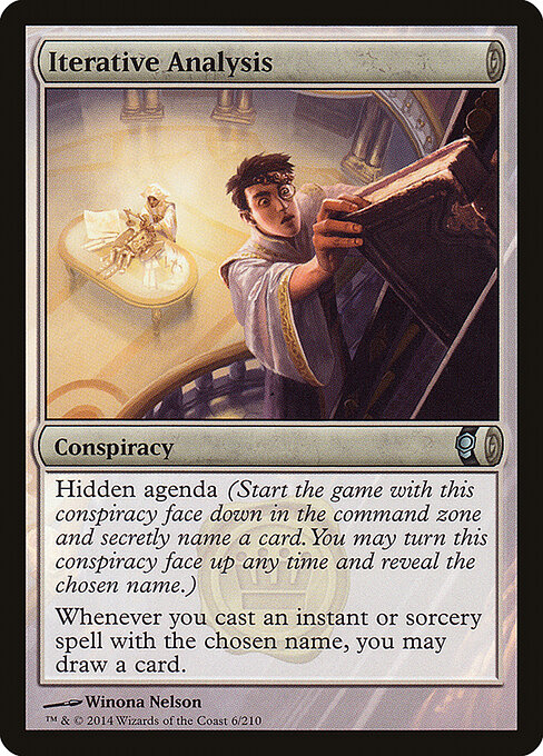 Iterative Analysis - Conspiracy (#6) - Illustrated by Winona Nelson - Magic: The Gathering Card
