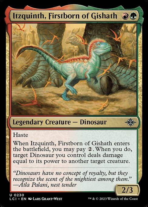 Itzquinth, Firstborn of Gishath - The Lost Caverns of Ixalan Magic card