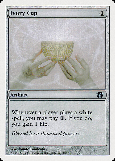 Ivory Cup - Eighth Edition Magic card
