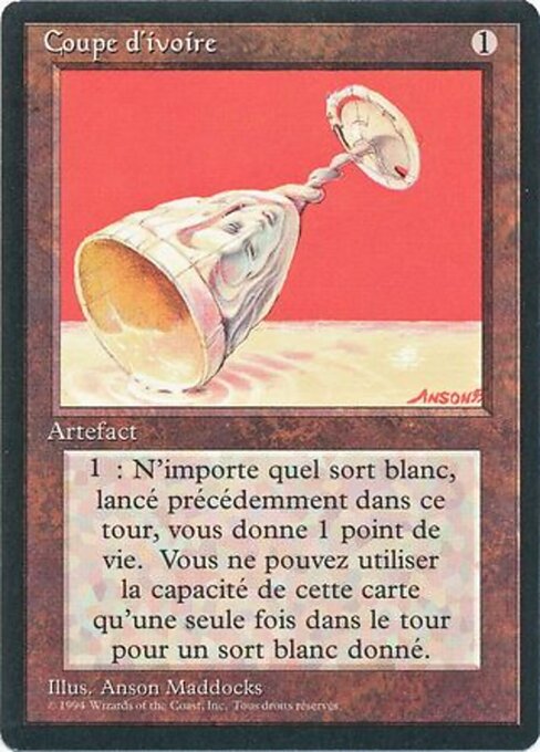 Coppa d'Avorio (Ivory Cup) - Foreign Black Border (#253) - Illustrated by Anson Maddocks - Magic: The Gathering Card