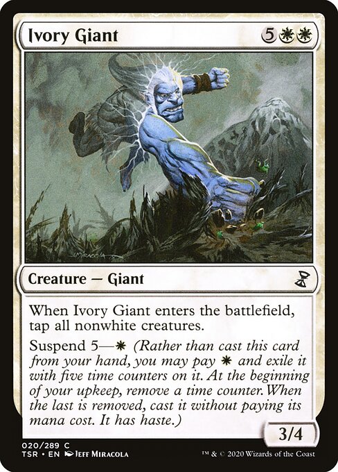 Ivory Giant - Time Spiral Remastered Magic card