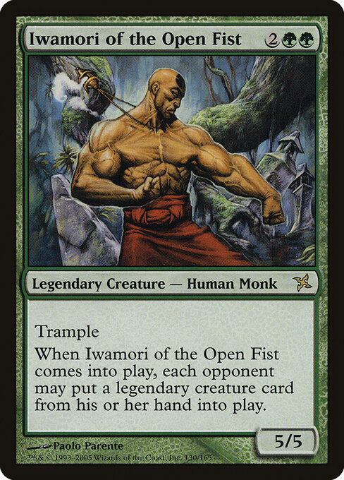 Iwamori of the Open Fist - Betrayers of Kamigawa (#130) - Illustrated by Paolo Parente - Magic: The Gathering Card