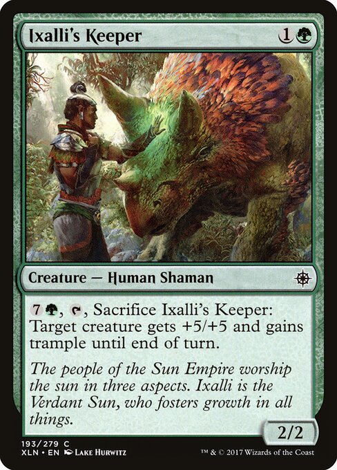 Ixalli's Keeper - Ixalan Magic card