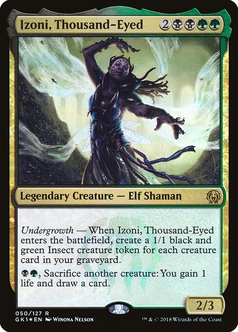 Izoni, Thousand-Eyed - GRN Guild Kit (#50) - Illustrated by Winona Nelson - Magic: The Gathering Card