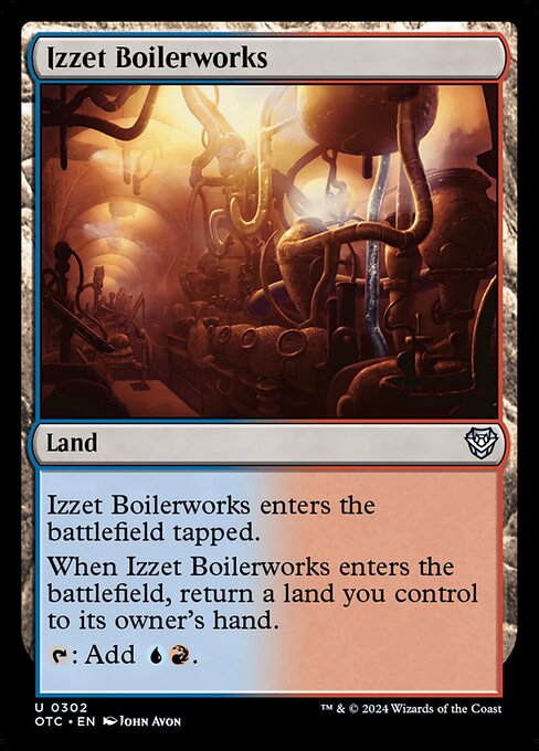 Izzet Boilerworks - Outlaws of Thunder Junction Commander Magic card