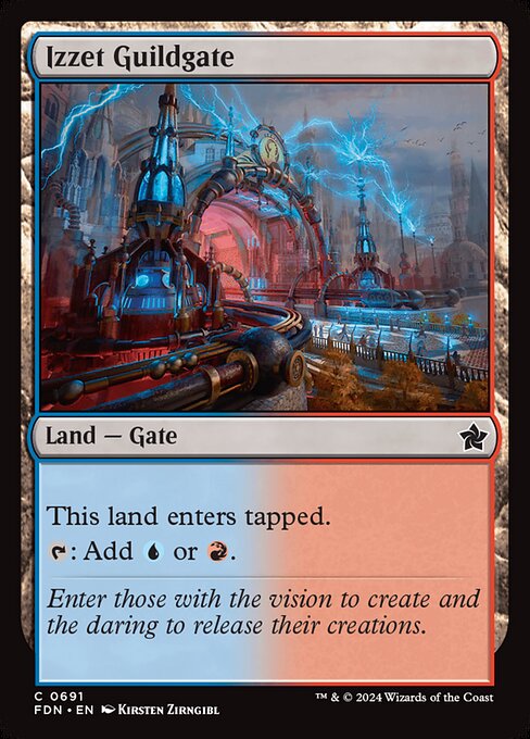 Izzet Guildgate - Foundations Magic card