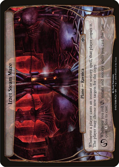 Izzet Steam Maze - Planechase Anthology Planes (#40) - Illustrated by Franz Vohwinkel - Magic: The Gathering Card