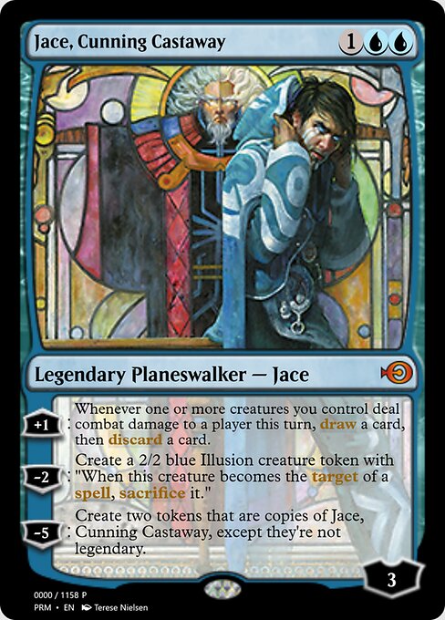 교활한 조난자 제이스 (Jace, Cunning Castaway) - Ixalan (#60) - Illustrated by Kieran Yanner - Magic: The Gathering Card
