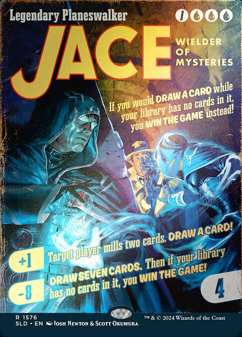 신비를 다스리는 자, 제이스 (Jace, Wielder of Mysteries) - War of the Spark (#54) - Illustrated by Anna Steinbauer - Magic: The Gathering Card