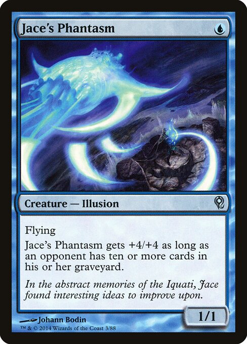 ジェイスの幻 (Jace's Phantasm) - Duel Decks: Jace vs. Vraska (#3) - Illustrated by Johann Bodin - Magic: The Gathering Card