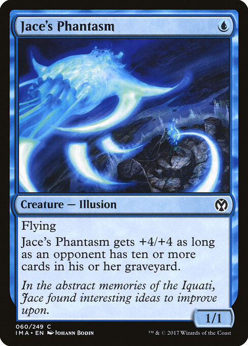 ジェイスの幻 (Jace's Phantasm) - Iconic Masters (#60) - Illustrated by Johann Bodin - Magic: The Gathering Card