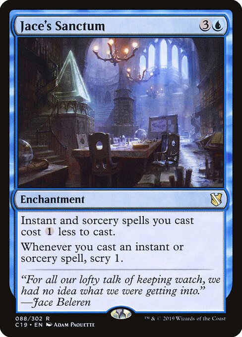 Jace's Sanctum - Commander 2019 (#88) - Illustrated by Adam Paquette - Magic: The Gathering Card