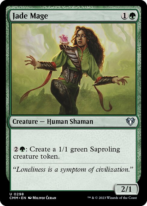 Jade Mage - Commander Masters Magic card