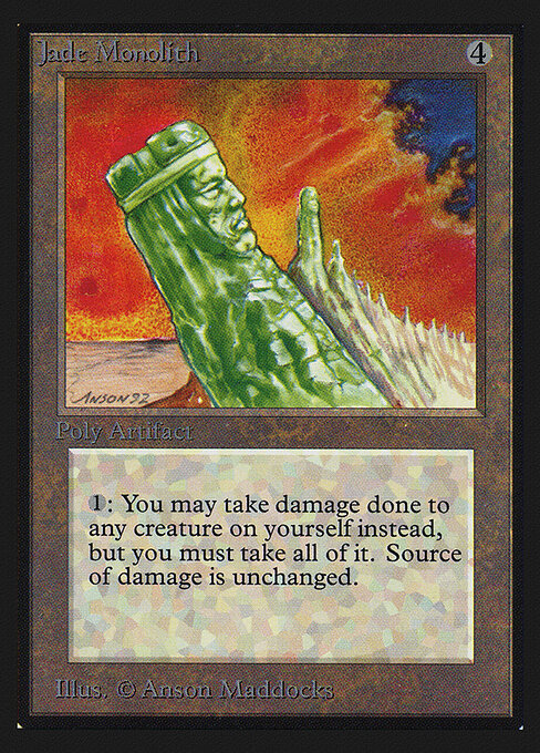 Jade Monolith - Intl. Collectors' Edition (#253) - Illustrated by Anson Maddocks - Magic: The Gathering Card