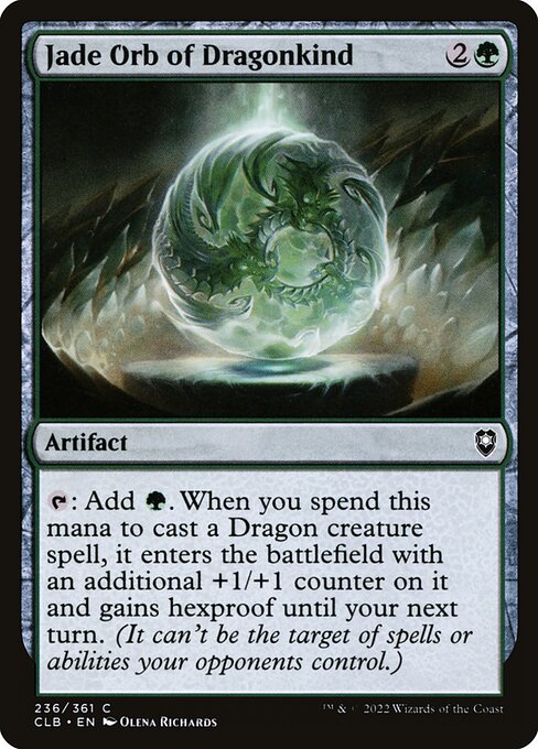 Jade Orb of Dragonkind - Commander Legends: Battle for Baldur's Gate Magic card