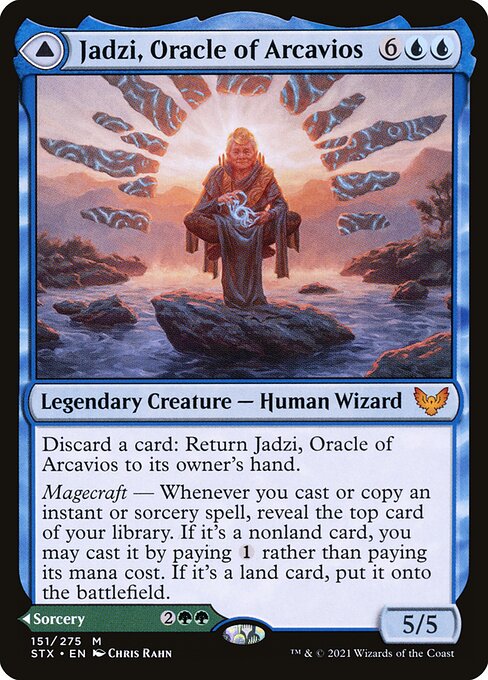Jadzi, Oracle of Arcavios // Journey to the Oracle - Strixhaven: School of Mages Magic card