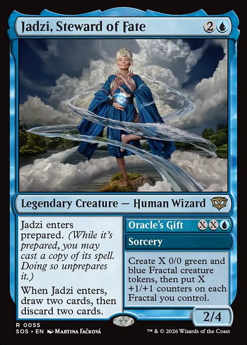 Jadzi, Steward of Fate // Oracle's Gift - Secrets of Strixhaven Magic card