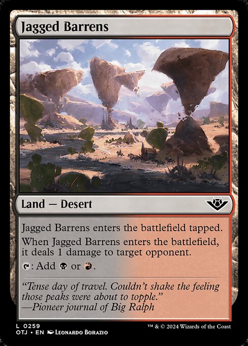 Jagged Barrens - Outlaws of Thunder Junction Magic card