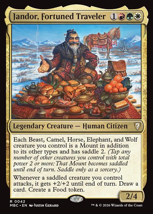 Jandor, Fortuned Traveler - Mystery Booster Commander Edition (#42) - Illustrated by Justin Gerard - Magic: The Gathering Card