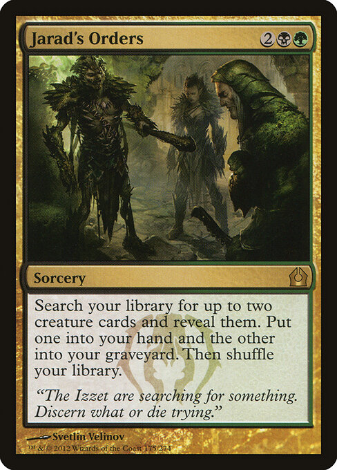 Jarad's Orders - Return to Ravnica (#175) - Illustrated by Svetlin Velinov - Magic: The Gathering Card
